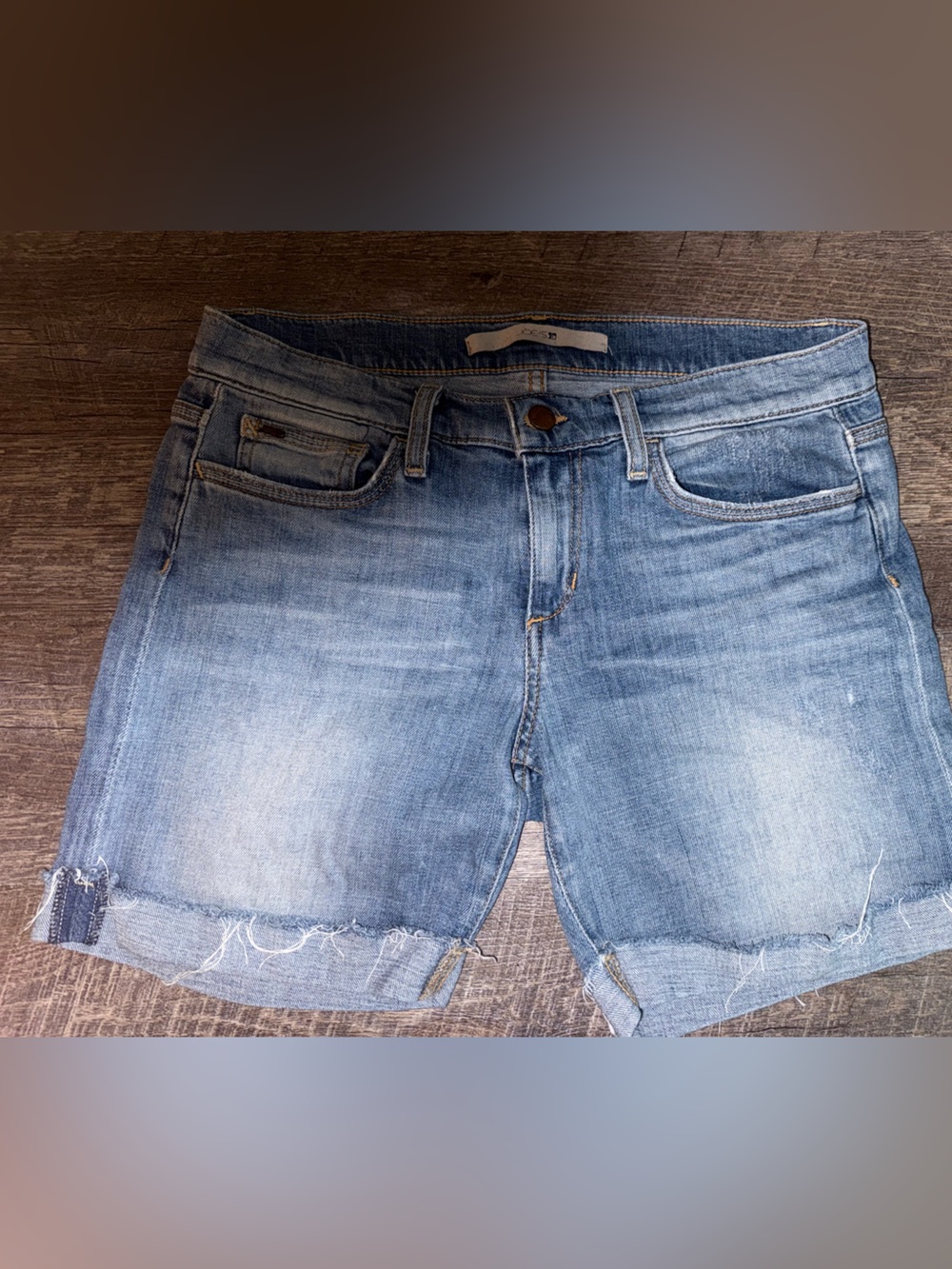 Joe's Light Wash Denim Cutoff Shorts